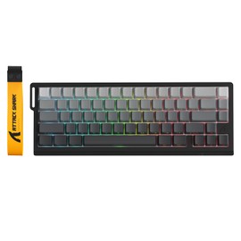 ATTACK SHARK X68 PRO HE Wireless Rapid Trigger Gaming Keyboard with Adjustable Actuation,8K Polling Rate,Hall Effect Magnetic Switch,Hot-Swap,RGB Backlit,BT/2.4GHz/Wired,for FPS Games-Moonlit Night