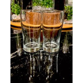 Libbey Set of 2 Libbey #223 Esquire 7 Oz Split Glass Highball Hi-ball Vintage NOS