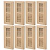 Homewell 8 Pcs Pack White Oak Wood Floor Register, Flush