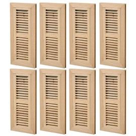 Homewell 8 Pcs Pack White Oak Wood Floor Register, Flush Mount Vent, 4x12 Inch, No Damper, Unfinished