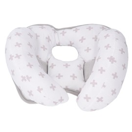 Baby Travel Pillow for Car Seat Soft and Skin Friendly Adjustable Infant Head and Neck Support Pillow Baby Neck Pillow White