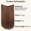 Benehair 16 Inches Straight Hair Extensions Invisible Wire Hair Extensions