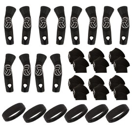 Volleyball Training Equipment Aid,Including Volleyball Arm Sleeves,Volleyball Knee Pads,Headbands,Knee Brace for Volleyball,Passing Forearm Sleeves with Protection Pads,Volleyball Gifts for Beginners