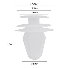 CGEAMDY 50pcs Car Retainer Clips, Car Plastic Fasteners, Auto Body Bumper Fastener Trim Clip for Car Door Bumper, Retainer Clips Fasteners Rivets Bumper Clip, Fastener Universal for Vehicles