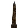 Ebros Egyptian Temple of Ra Gold Black Luxor Obelisk With
