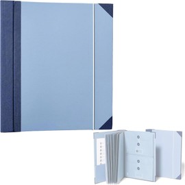 Mtxorvix in Case I Go Missing Binder, Family Emergencys Binder for Storing Important Documents, Multipurpose Important Document Storage Folder, Safe Organizer Binder Travel Portable File Folder (Blue)
