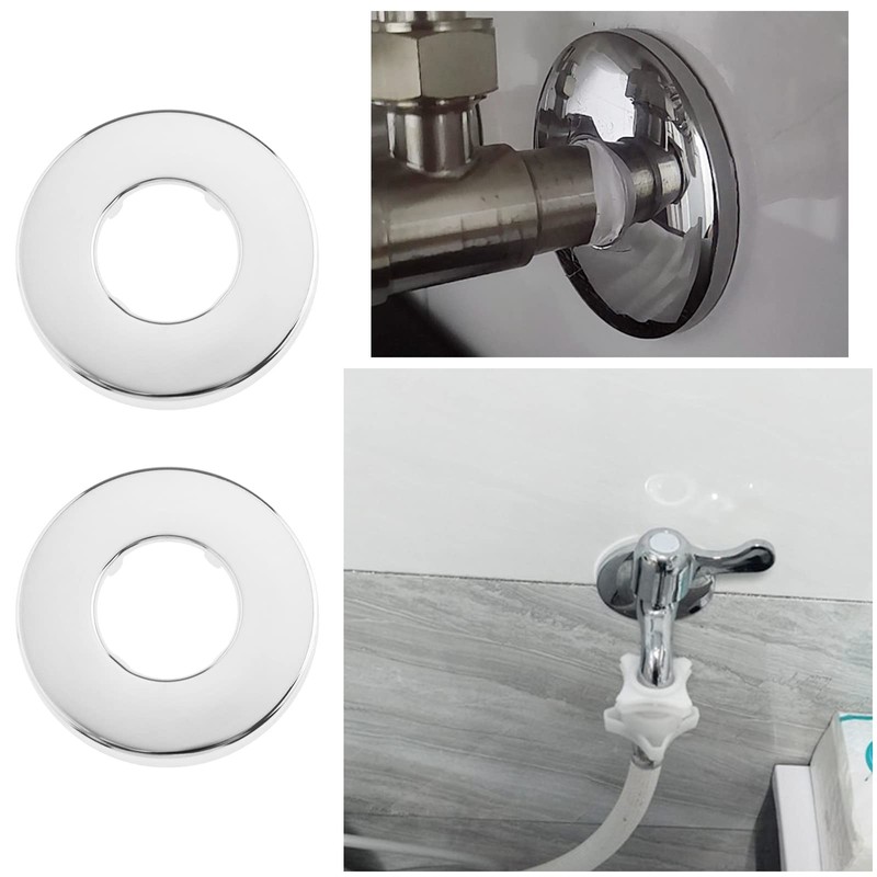 Be In Your Mind 4Pcs Shower Pipe Covers Replacement Chrome