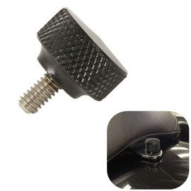 TCMT Stainless Steel Seat Rear Fender Seat Bolt Screw Quick Mount 1/4"-20 Thread Fits For 1996-2025 Harley Sportster Touring and other Models with 1/4-20 Thread (Black)