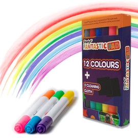 STARLYF Fantastic Pad Magic Board with Magic Pens and Educational Templates Toy for Children Stimulates Creativity 8 LED Effects (6 Pens)