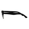 Mens Half Rim Rectangular Luxury Hipster Shade Sunglasses Matte Black