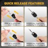 ELEAD 3-Piece Quick Change Bit Holder, 1/4" Magnetic Hex Shank