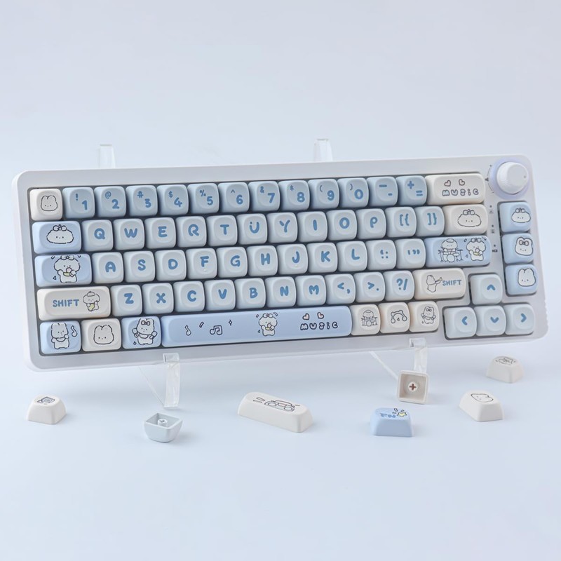 JOMKIZ 139 Keys PBT Keycaps, MOA Profile Keycaps, Dye Sublimation,
