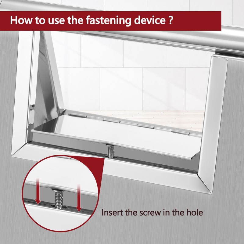 Kigley 2 Pcs Wet Floor Sign, 17 Inch Stainless Steel