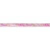 12ft Foil Jeweled Pink Princess Banner
