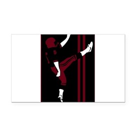 CafePress 32197683Crimson Rectangle Car Bumper Magnet