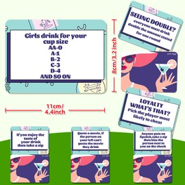 TNCDJKPA 50PCS Funny Drinking Games Cards for Adults Party Interactive Drinking Games for Game Night Birthday Gift Bachelorette Party Game with Amusing Cards Drunk Solitaire Card