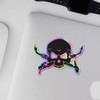 Holographic Decal Stickers of Welder Skull Skeleton Head Premium Waterproof