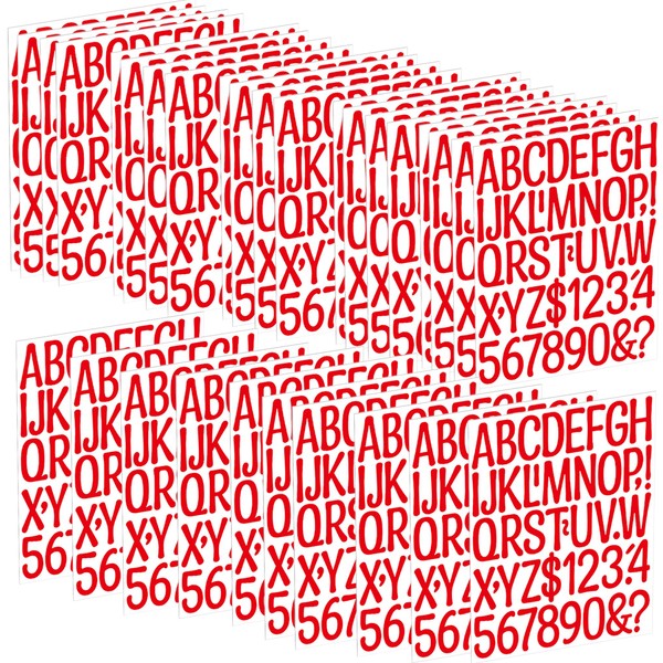 30 Sheets Large Alphabet Sticker 2 Inch Self Adhesive Letters