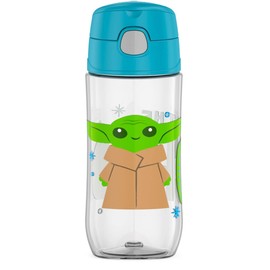 THERMOS FUNTAINER Botella de hidratación de plástico de 16 onzas con boquilla, mandalorian