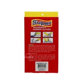Super Gloves Household Latex Xtra Large - 1 Pair