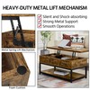 Yaheetech Coffee Table, 40in Lift Top Coffee Table, Rustic Industrial