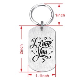 Resdink I Love My Wife Gifts, Sentimental Keychain to My Wife, Unique Best Wife Birthday Ever Present for Women Her, Wife Anniversary Valentine's Day