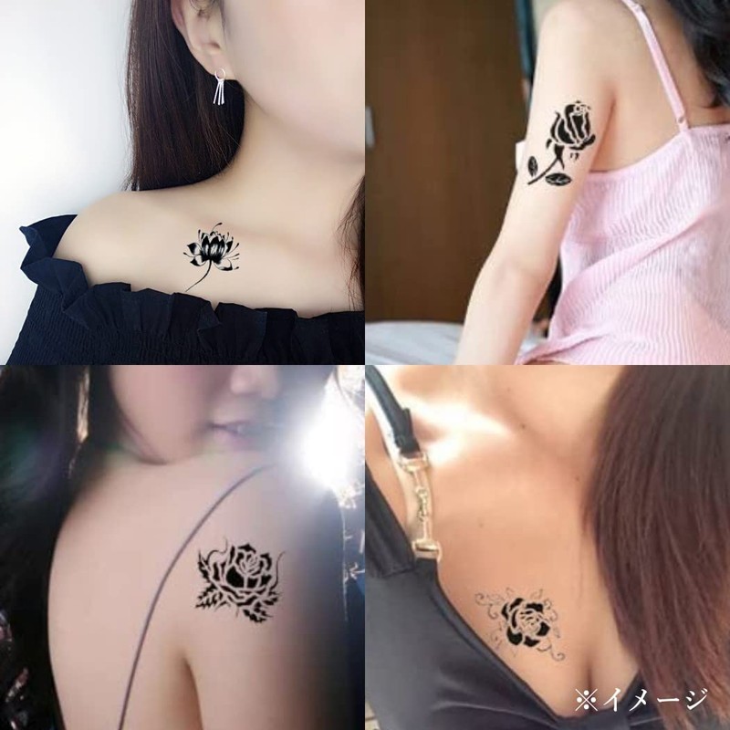 HappyHome 20 Pcs Rose Waterproof Long Lasting Easy to Apply