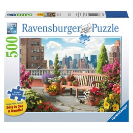 Ravensburger Rooftop Garden 500 Piece Large Format Jigsaw Puzzle for Adults – Every Piece is Unique, Softclick Technology Means Pieces Fit Together Perfectly