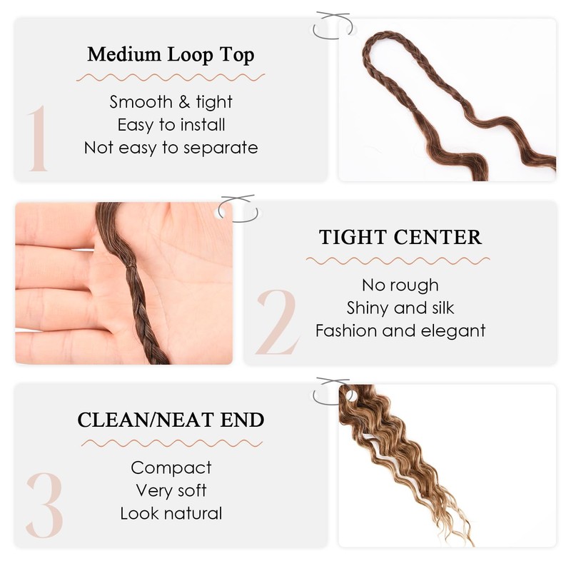 Crochet Curly Braiding Hair With Box Braid Boho Style Hair