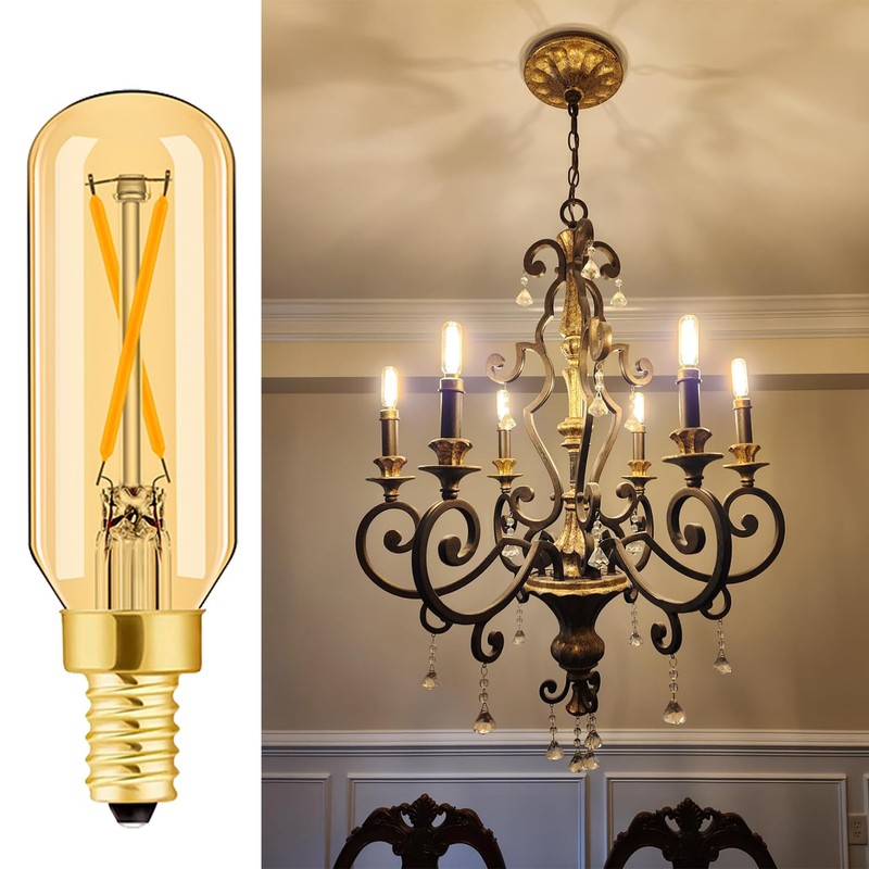 Leools E12 LED Bulb Dimmable 2W Equal 25 watt Light