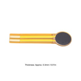 2Pcs Thin Film Pressure Sensor 20g~3kg Pressure Sensing Range Resistance Type Force Sensitive Resistor High Temperature Resistance(Thickness: 0.3mm / 0.01in)