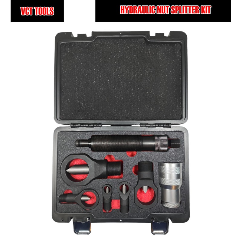 VCT 8PC Professional Grade 10 Ton Hydraulic Nut Splitter Cracker