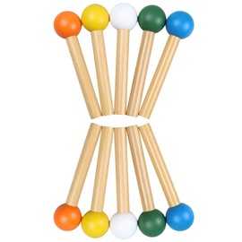 esahpss 10 Pack Pegboard Hooks, Wood Hooks for Wood Pegboard Modular Display Wooden Pegboard Combination Wall Organizer Storage Wall Hooks Shelf for Home,Office,Entrance Living Room