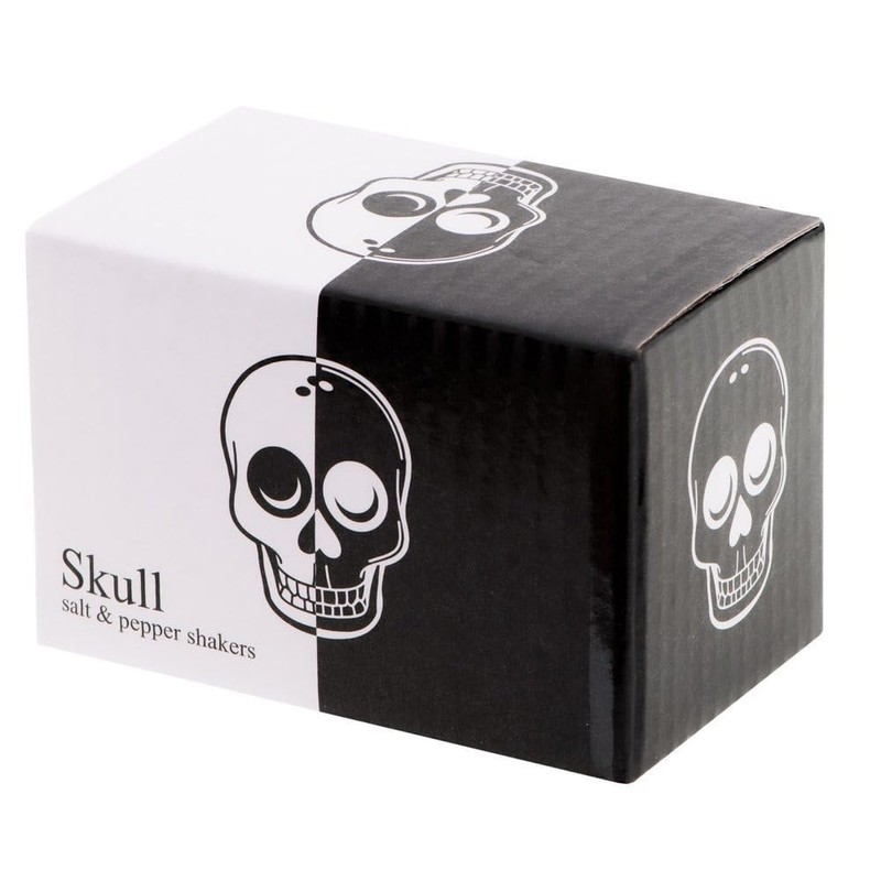 Ceramic Skull Salt and Pepper Shakers