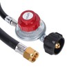 GasSaf 5FT 20 PSI Adjustable High Pressure Propane Regulator with
