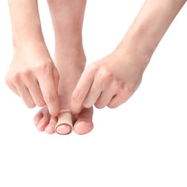 footinsole Toe Protectors Heels -Gel Toe Tube - Fabric Sleeve Protectors 2PCS (1.3 X 6 Inches)