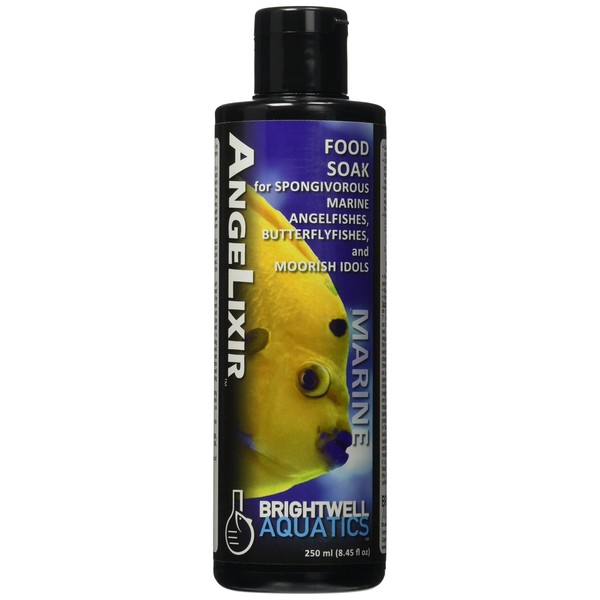 Brightwell Aquatics Angelixir - Free-Form Amino Acid Food Soak for Spongivorous Marine Fishes, 250ml