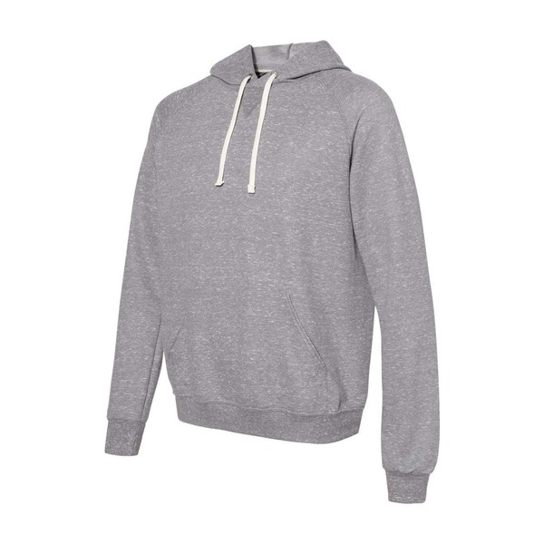 JERZEES Snow Heather French Terry Pullover Hood Sweatshirt M Charcoal