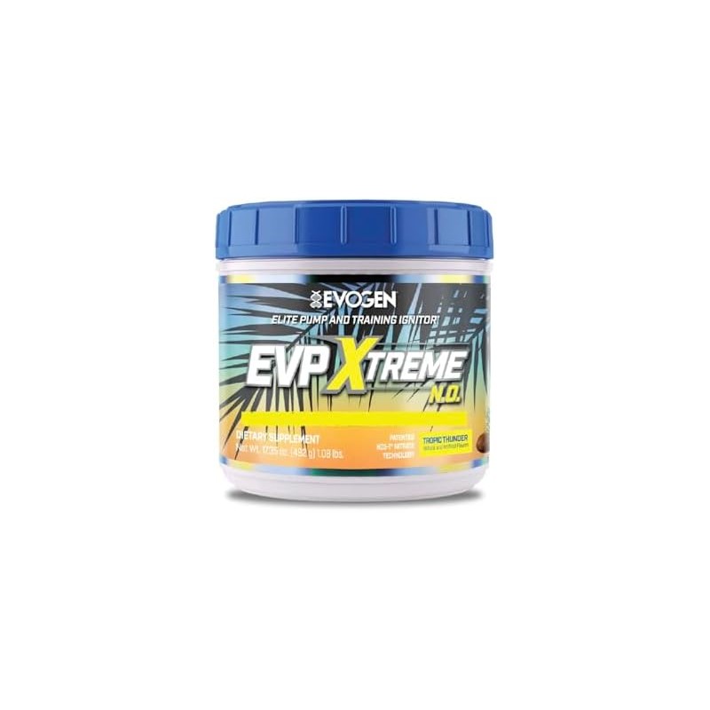 Evogen EVP-3D Pre-entrenador, nitrato de arginina, citrulina, beta-alanina, libre de