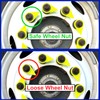 TYK Industries 22mm Loose Wheel Lug Nut Safety Check Indicators