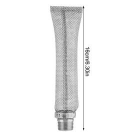 Fdit 304 Grade Stainless Steel Mesh Filter 12inch/6inch Beer Brew Hop Filter Strainer Tool for or Mash Tun 1/2"(6inch)