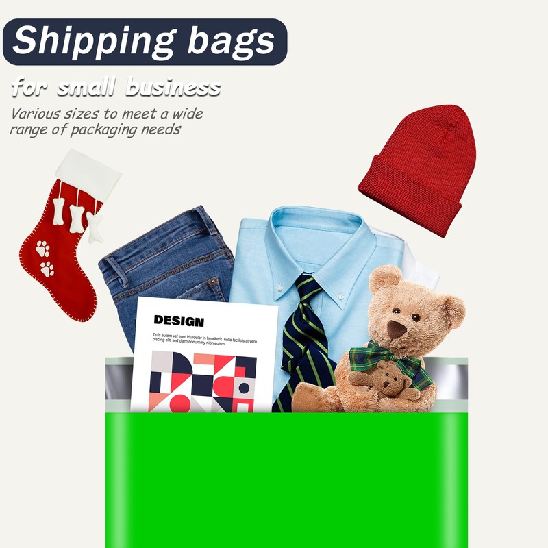 Jowlroel Green Poly Mailers 14.5x19 Inch 50 Pcs, Strong Adhesive