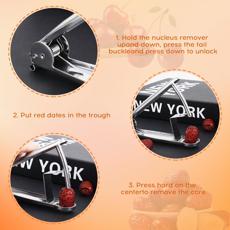 YYTECH Cherry Pitter, Cherry Stone Pitter for Kitchen Ready Pitted