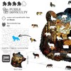 ZuoAnLF Wooden Puzzles for Adults,200 PCS Bear Hand Wooden Jigsaw
