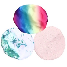 Minkissy Sets Shower Cap for Women Strong Elastic Large Size Hair Cap for Shower Bath Spa Suitable for Head Circumferences Pcs