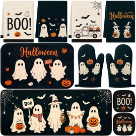 Juego de 10 accesorios de cocina de fantasmas de Halloween para el hogar