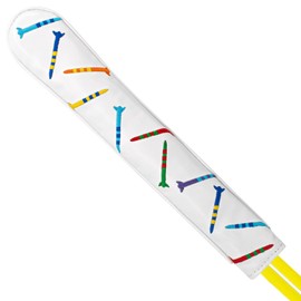 Golf Alignment Stick Cover Premium Leather Perfect Cover for Alignment Sticks Classic Tee Design Alignment Sticks Holder Golf Club Protector Holds 2 Sticks.