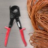 Ratchet Cable Cutter, HS-325A Insulated HCS Copper Aluminum Cutting Tool,