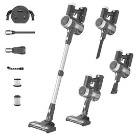 ENCHE Cordless Vacuum Cleaner, 450W 45000pa Stick Vacuum,6-in-1 Rechargeable Vacuum with LED Display,50mins Runtime,Lightweight with LED Headlights for Hardwood Floor Low-Pile Carpet Pet Hair