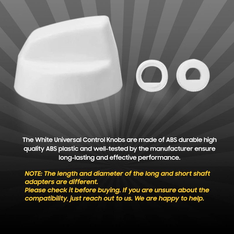 Seentech 8- Pack Control Knobs Replacement with 12 Adapters for